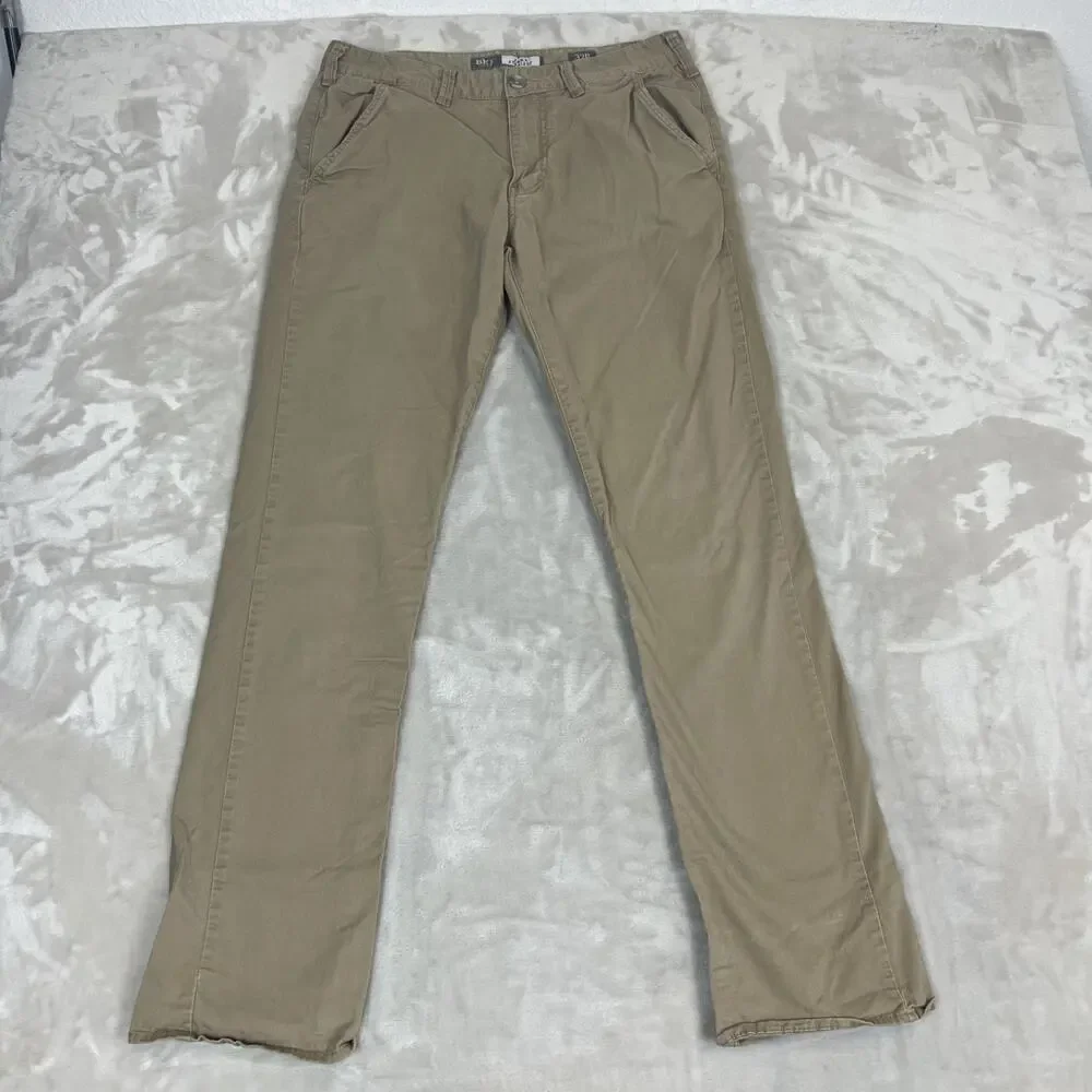 BKE Pants Mens 32R Khaki Jake Straight Chino‎ Casual Workwear Preppy Everyday